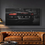 Chase Your Dream – Motivationsposter med Lyxig Sportbil på Canvas