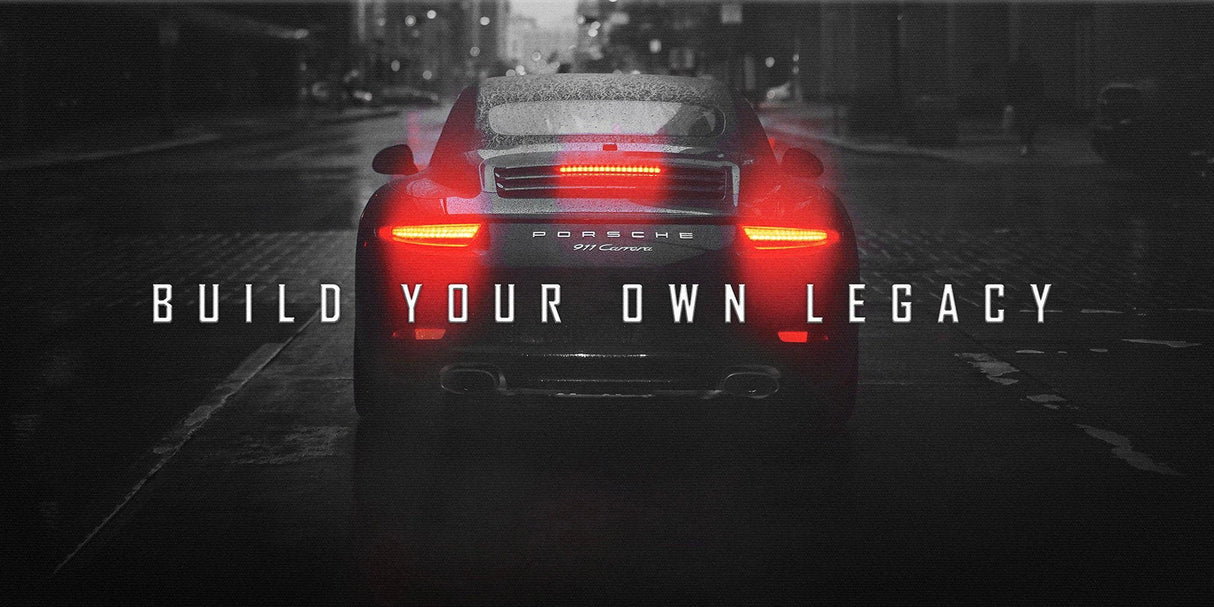 Chase Your Dream – Motivationsposter med Lyxig Sportbil på Canvas