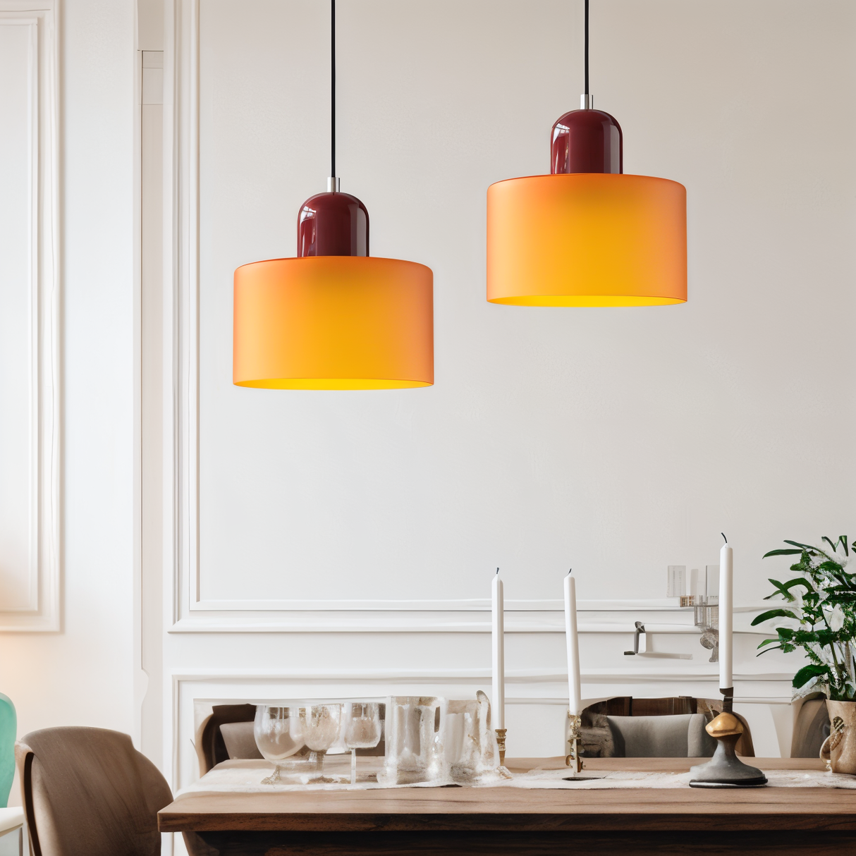 Coloris Cylin Pendellampa – Färgglad Cylindrisk Taklampa i Glas