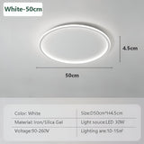 Rund dimbar LED-taklampa – modern belysning för vardagsrum och sovrum