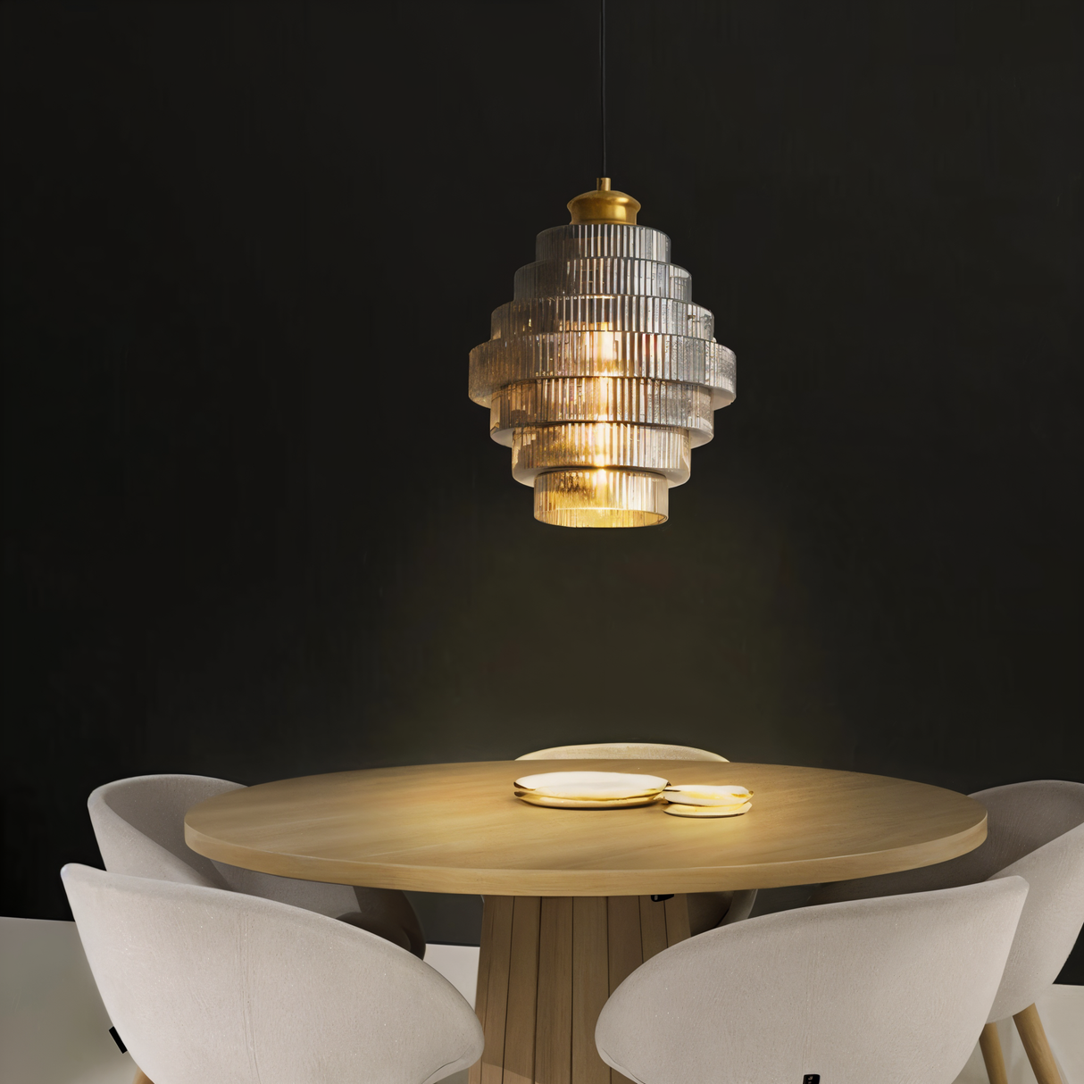 Brilliante Taklampa – Stilfull Glaspendel i Retro Design