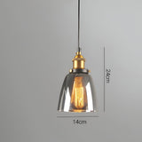 RetroGlow – Industriell Pendellampa i Rökt Glas och Metall