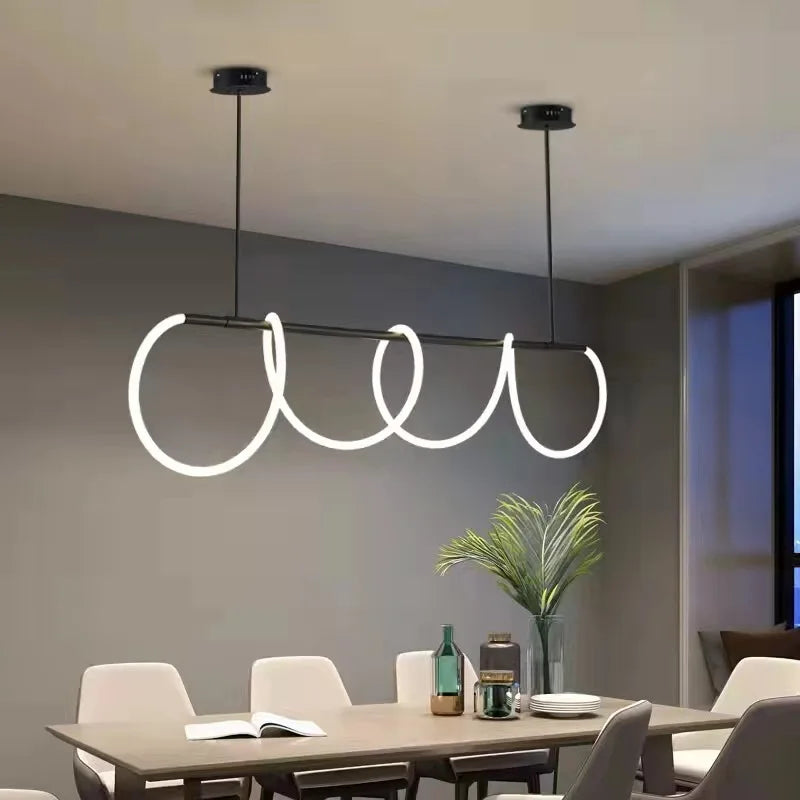 LED Designlampa i Linjär Form - Takpendel