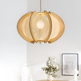 Hikari Pendellampa – Handknuten Hampa & Trälampa i Wabi Sabi Design