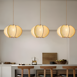 Hikari Pendellampa – Handknuten Hampa & Trälampa i Wabi Sabi Design