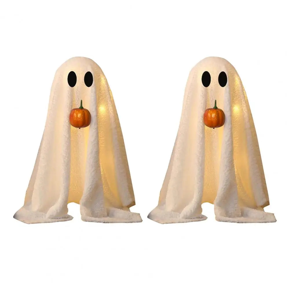 Ljusande Halloween Spöke med Pumpa