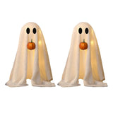 Ljusande Halloween Spöke med Pumpa
