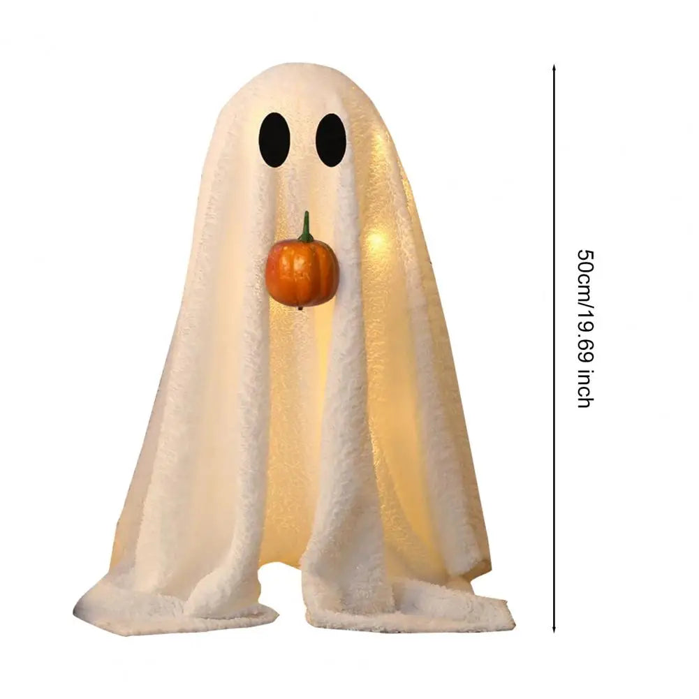 Ljusande Halloween Spöke med Pumpa