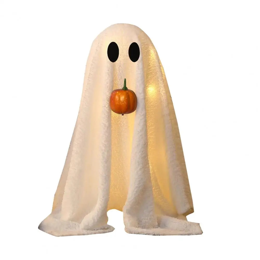Ljusande Halloween Spöke med Pumpa