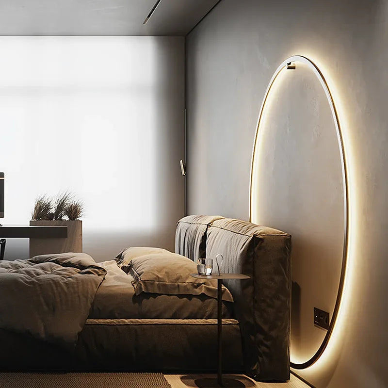 GlowHalo – Minimalistisk Rund Vägglampa LED för Hem & Kontor