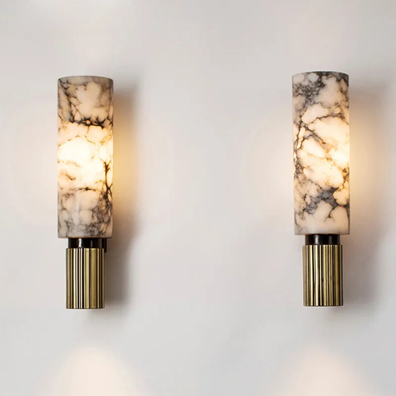 Marbella – Elegant Vägglampa i Marmor för Lyxig Atmosfär