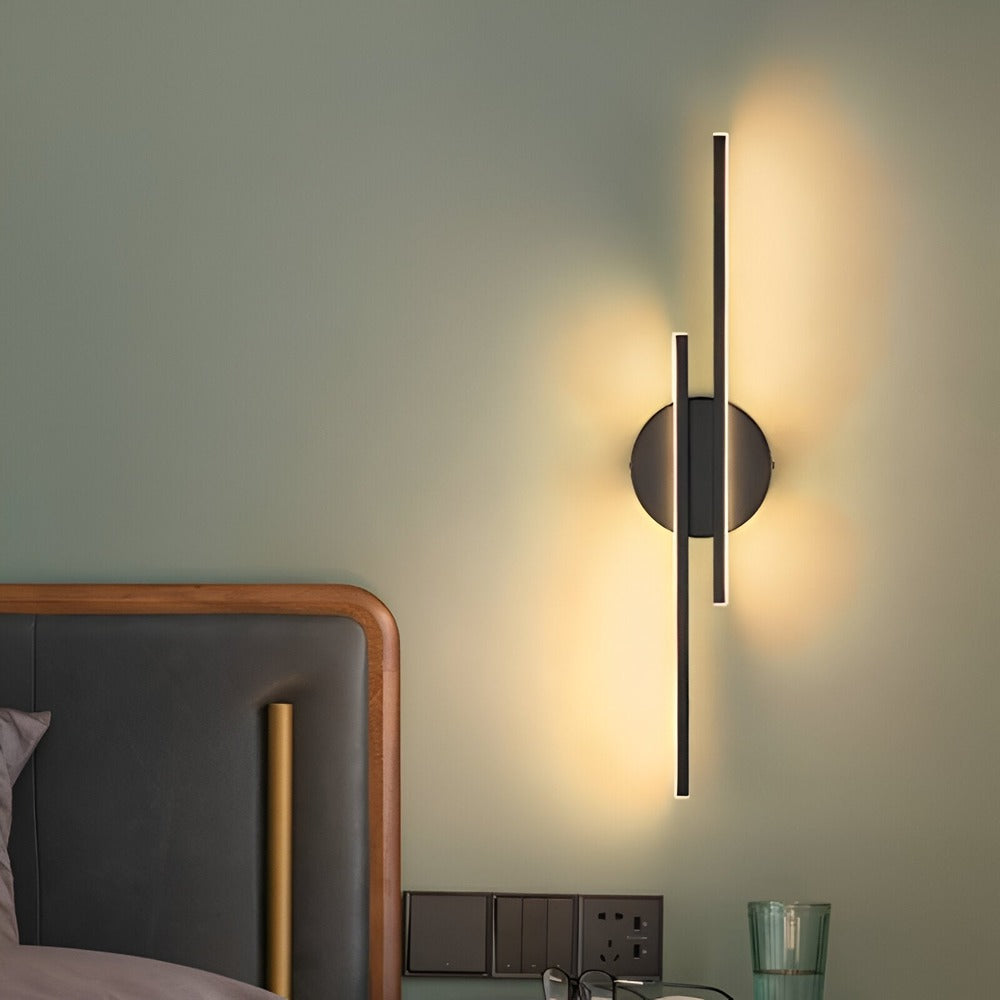 LysLine – Minimalistisk Vägglampa i Modern Design för Sovrum och Vardagsrum