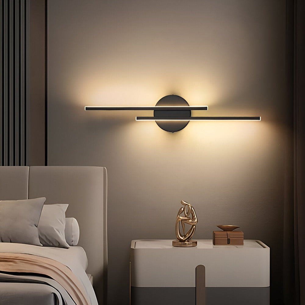LysLine – Minimalistisk Vägglampa i Modern Design för Sovrum och Vardagsrum