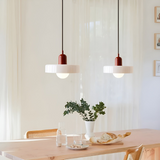 Justerbar färgglad hängande taklampa i glas – modern inredningsbelysning