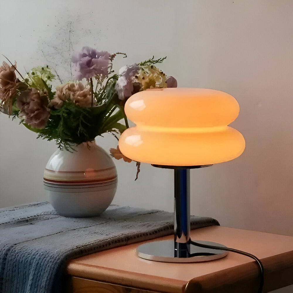 Färgstark glasbordslampa – elegant bordslampa för livfull rumsatmosfär
