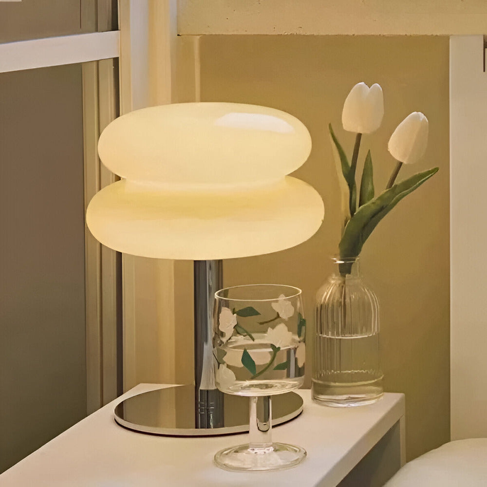 Färgstark glasbordslampa – elegant bordslampa för livfull rumsatmosfär