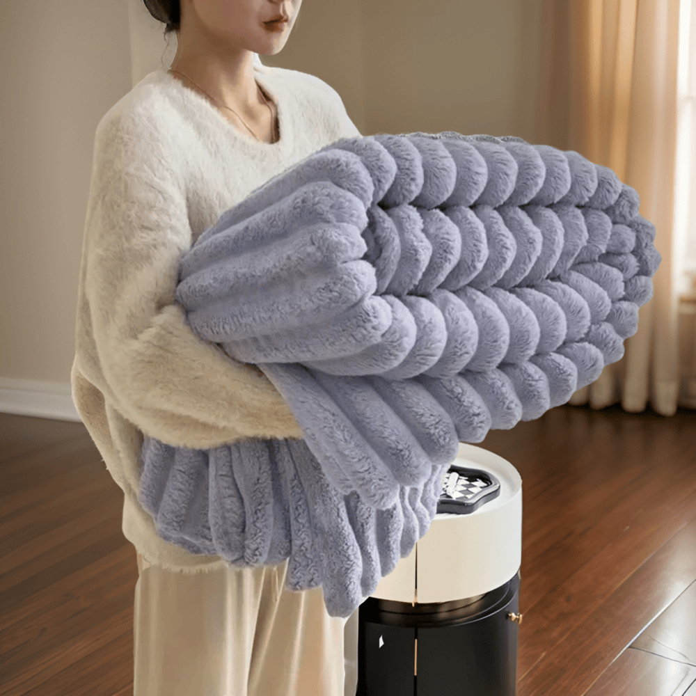 WarmNest – Lyxig Plyschfleecefilt för Soffan och Vardagsrummet