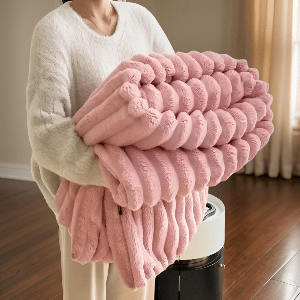WarmNest – Lyxig Plyschfleecefilt för Soffan och Vardagsrummet