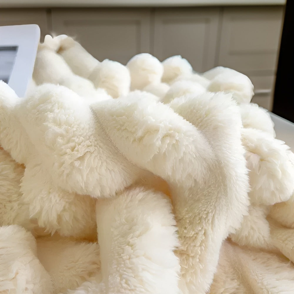 WarmNest – Lyxig Plyschfleecefilt för Soffan och Vardagsrummet