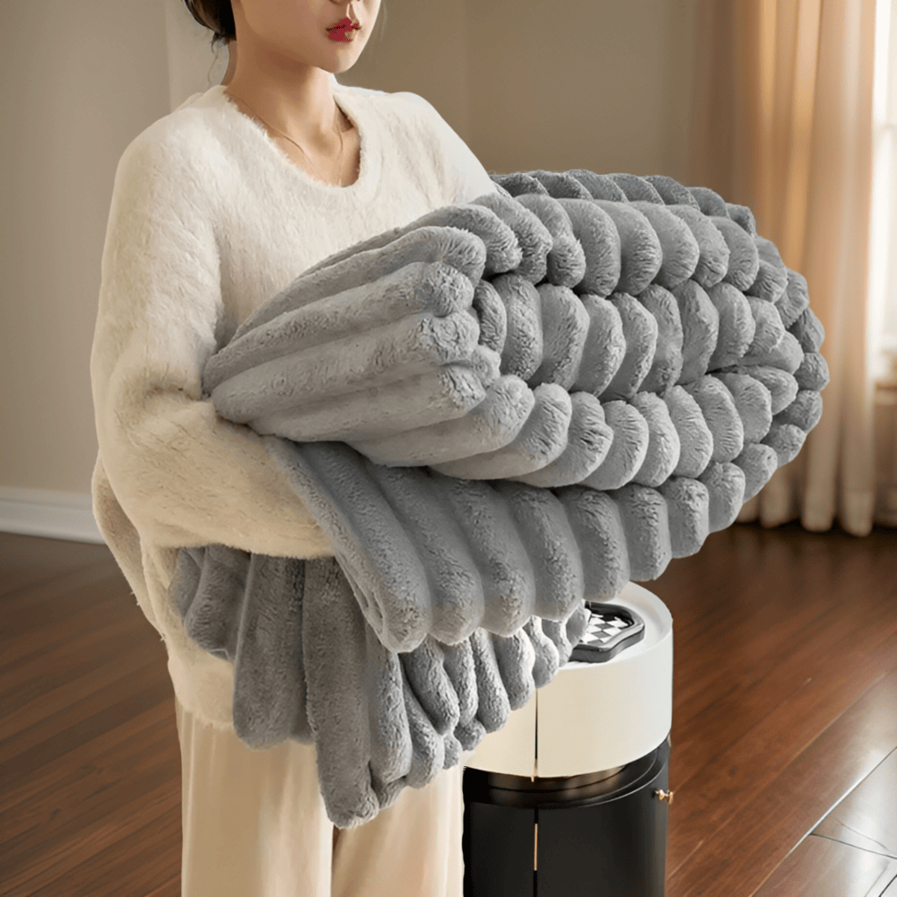 WarmNest – Lyxig Plyschfleecefilt för Soffan och Vardagsrummet