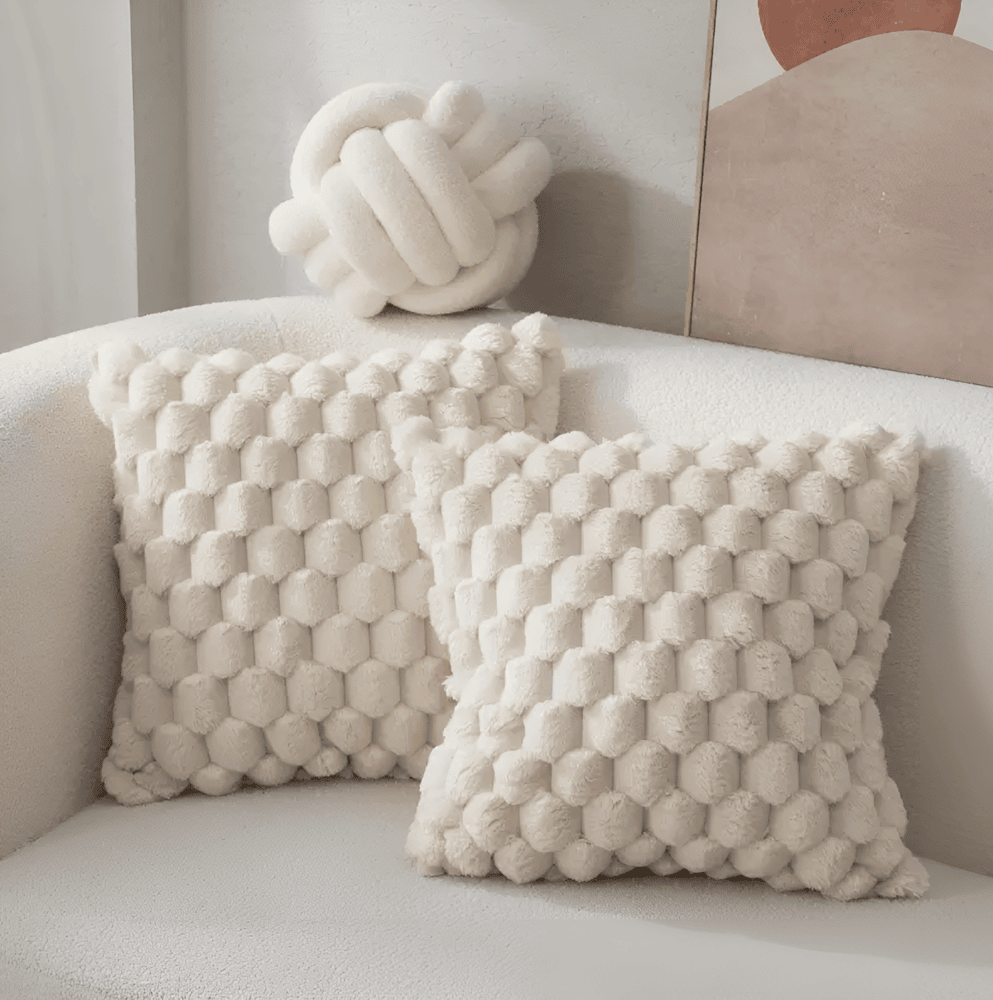 DreamHaven – Lyxigt Mjukt Kuddfodral med Fluffigt Mönster