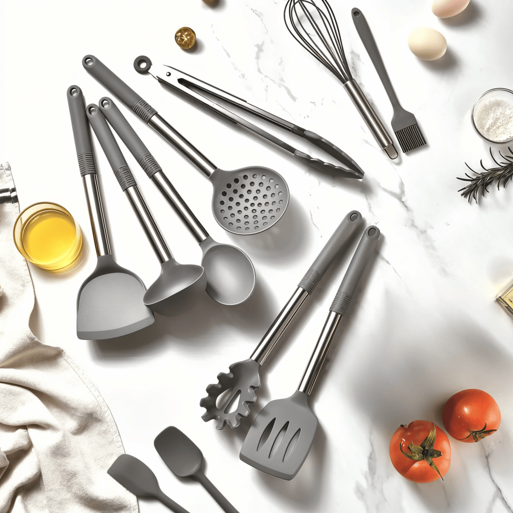 KitchenPro Silikon Köksredskap – Komplett 12 delars set