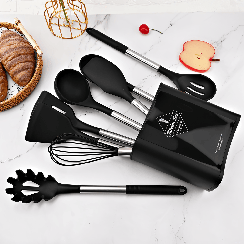 KitchenPro Silikon Köksredskap – Komplett 12 delars set