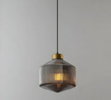 Aurelia Prism Pendellampa – Räfflad Glas Taklampa i Vintage Modern Stil