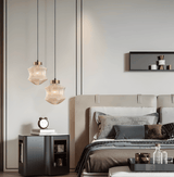 Aurelia Prism Pendellampa – Räfflad Glas Taklampa i Vintage Modern Stil