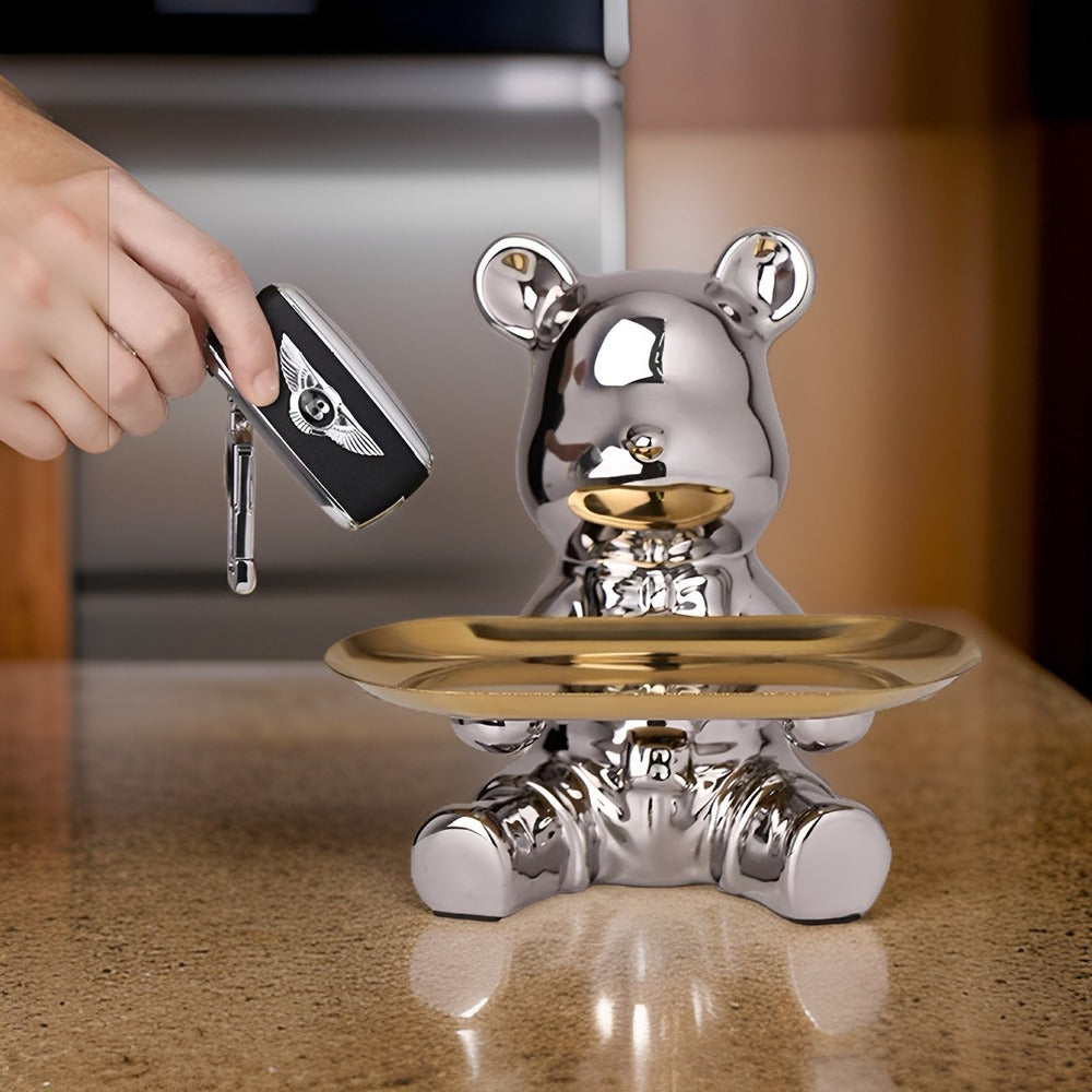 LuxeBear Bricka – Elegant Keramik med Skulptural Design