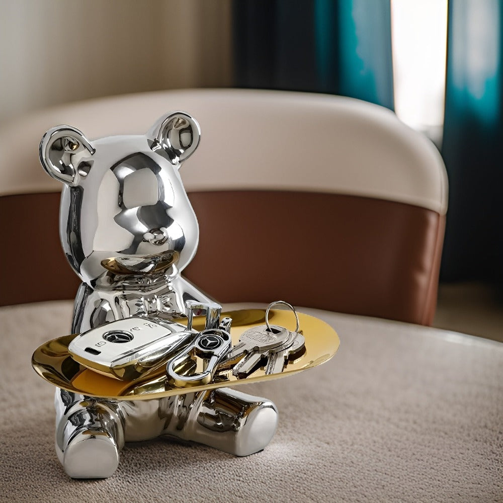 LuxeBear Bricka – Elegant Keramik med Skulptural Design