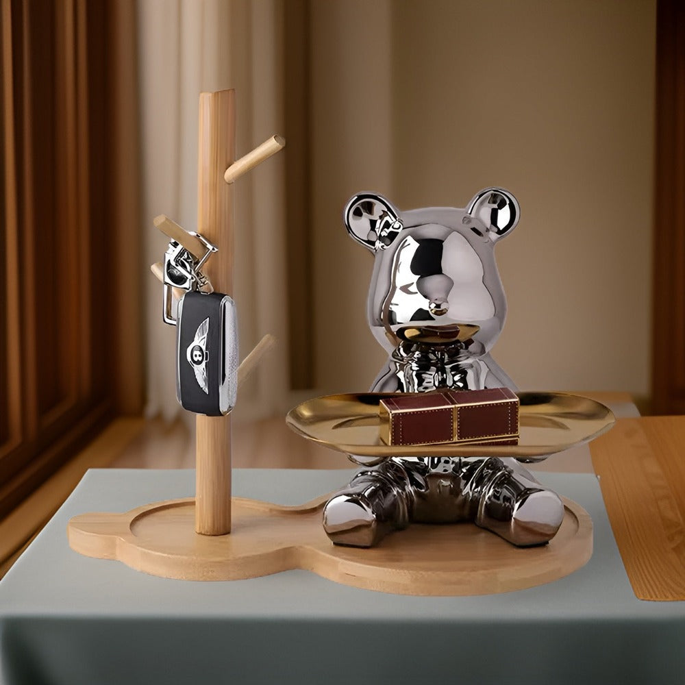 LuxeBear Bricka – Elegant Keramik med Skulptural Design