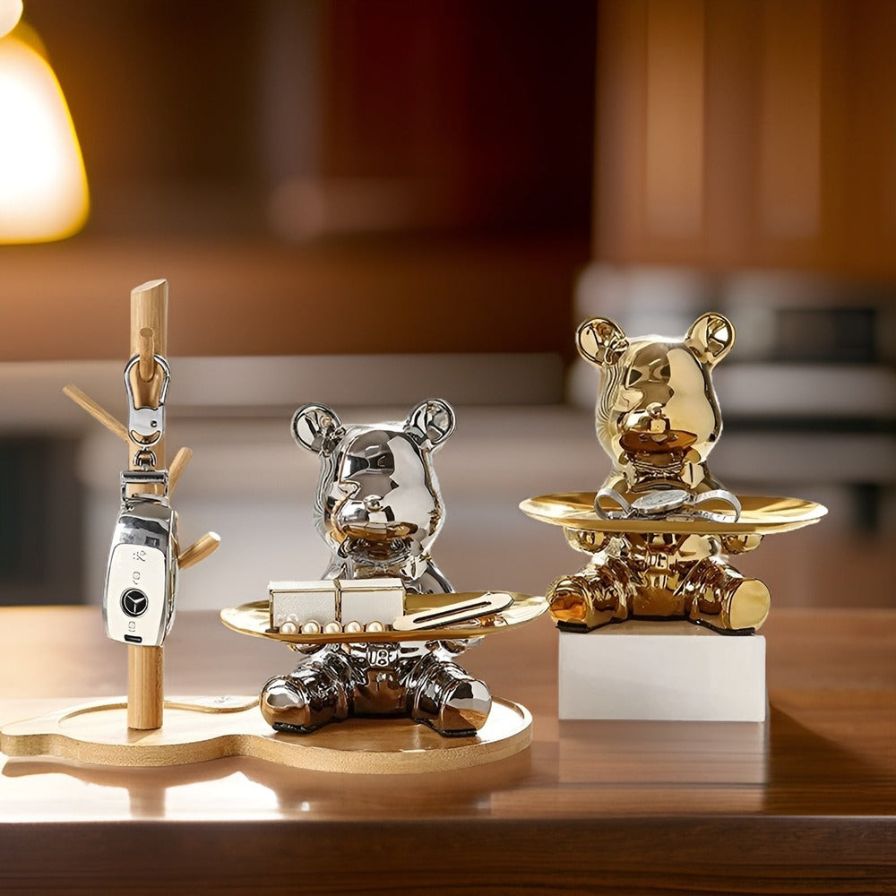 LuxeBear Bricka – Elegant Keramik med Skulptural Design