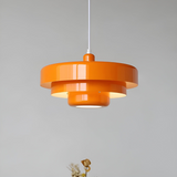 Orange vintage taklampa – stilfull hänglampa för vardagsrum och matsal