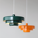 Orange vintage taklampa – stilfull hänglampa för vardagsrum och matsal
