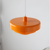 Orange vintage taklampa – stilfull hänglampa för vardagsrum och matsal