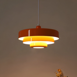 Orange vintage taklampa – stilfull hänglampa för vardagsrum och matsal
