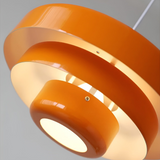 Orange vintage taklampa – stilfull hänglampa för vardagsrum och matsal