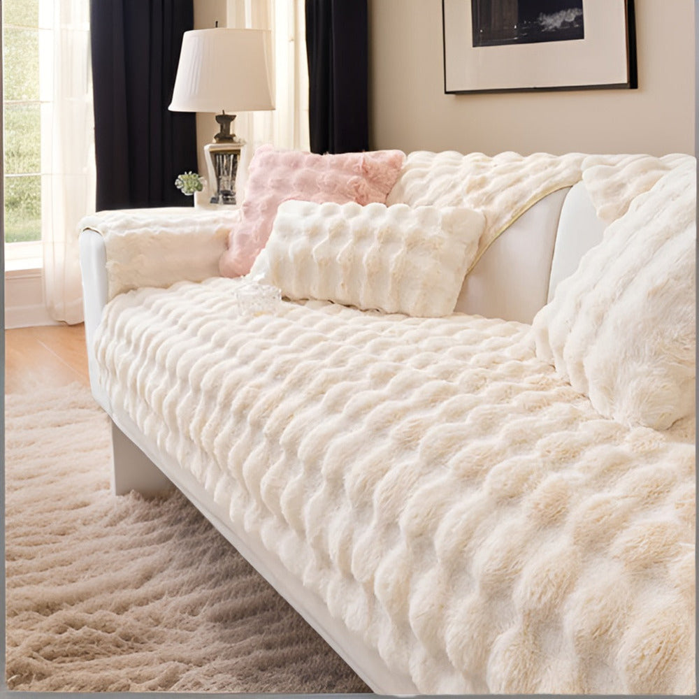 Plysch Sofföverdrag – Tjockt & Mjukt Skydd för Soffa med Husdjur