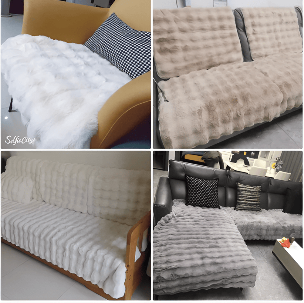 Plysch Sofföverdrag – Tjockt & Mjukt Skydd för Soffa med Husdjur