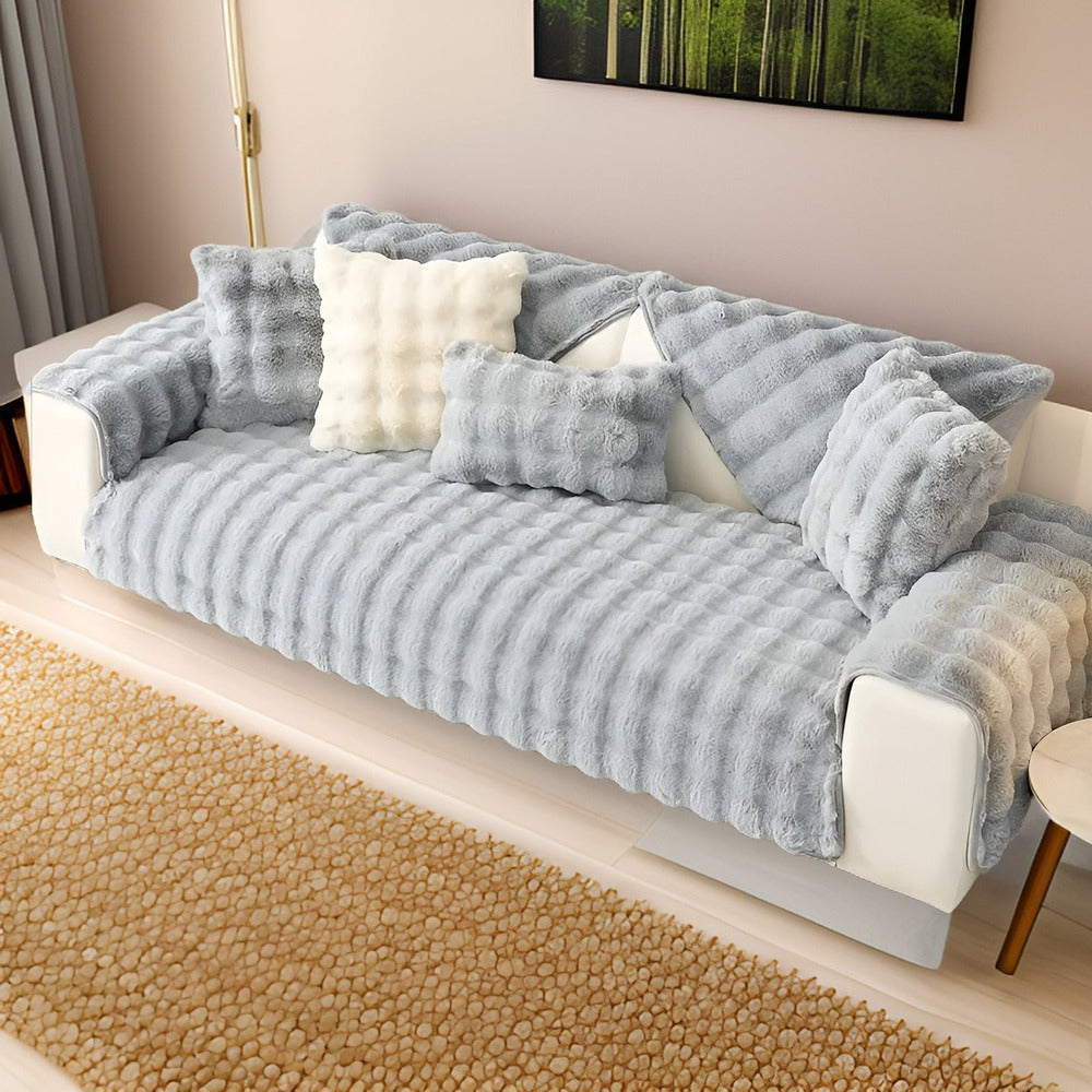 Plysch Sofföverdrag – Tjockt & Mjukt Skydd för Soffa med Husdjur