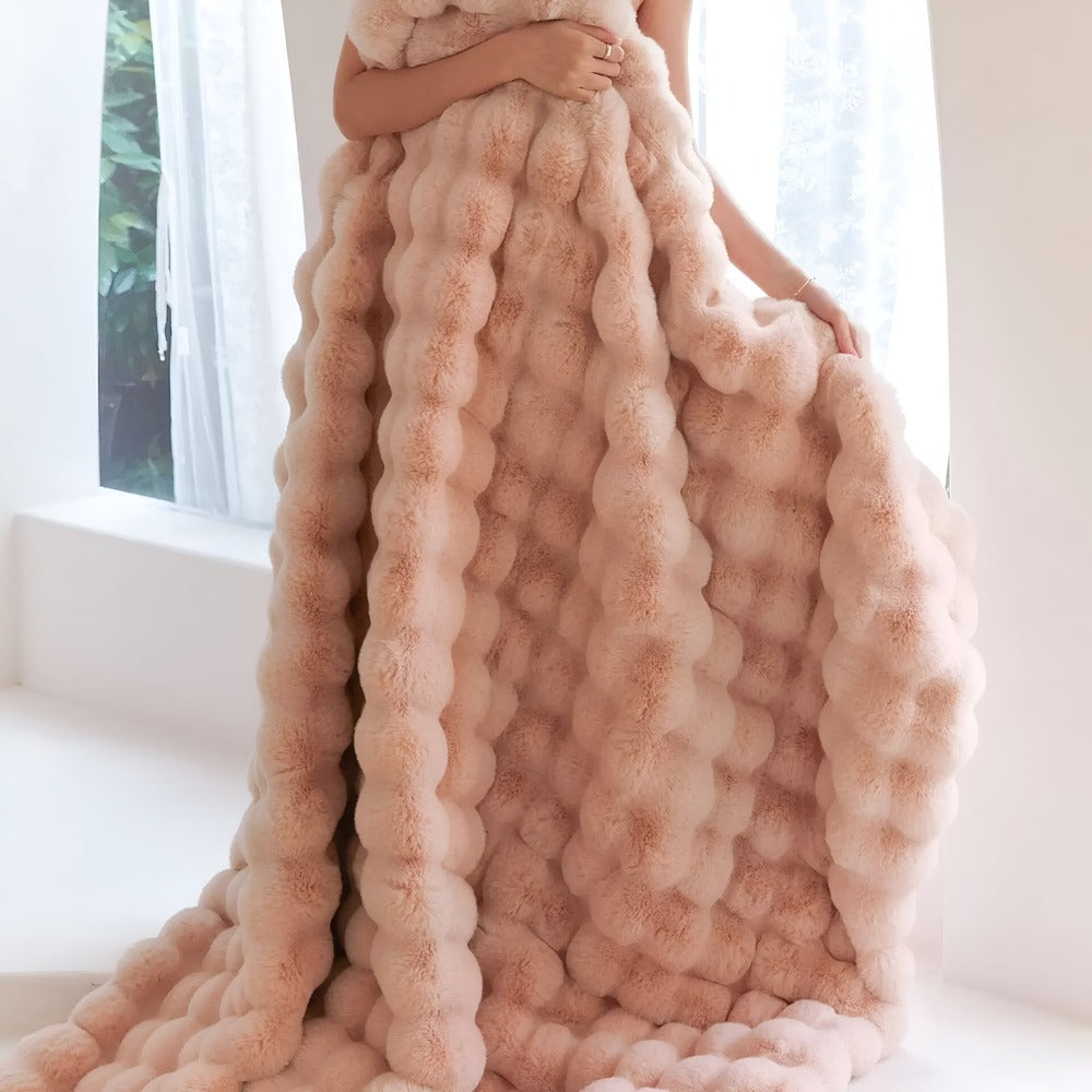 CozyPlaid – Supermjuk Rutig Filt för Mys och Avkoppling