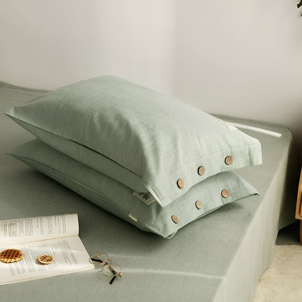 EcoSleep – Lyxigt Ekologiskt Bomullspåslakanset med Kuddöverdrag