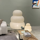 Japaninspirerad golvlampa i rispapper – elegant belysning för hemmet