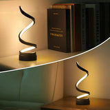 Modern Spiral LED Bordslampa – Dimbara