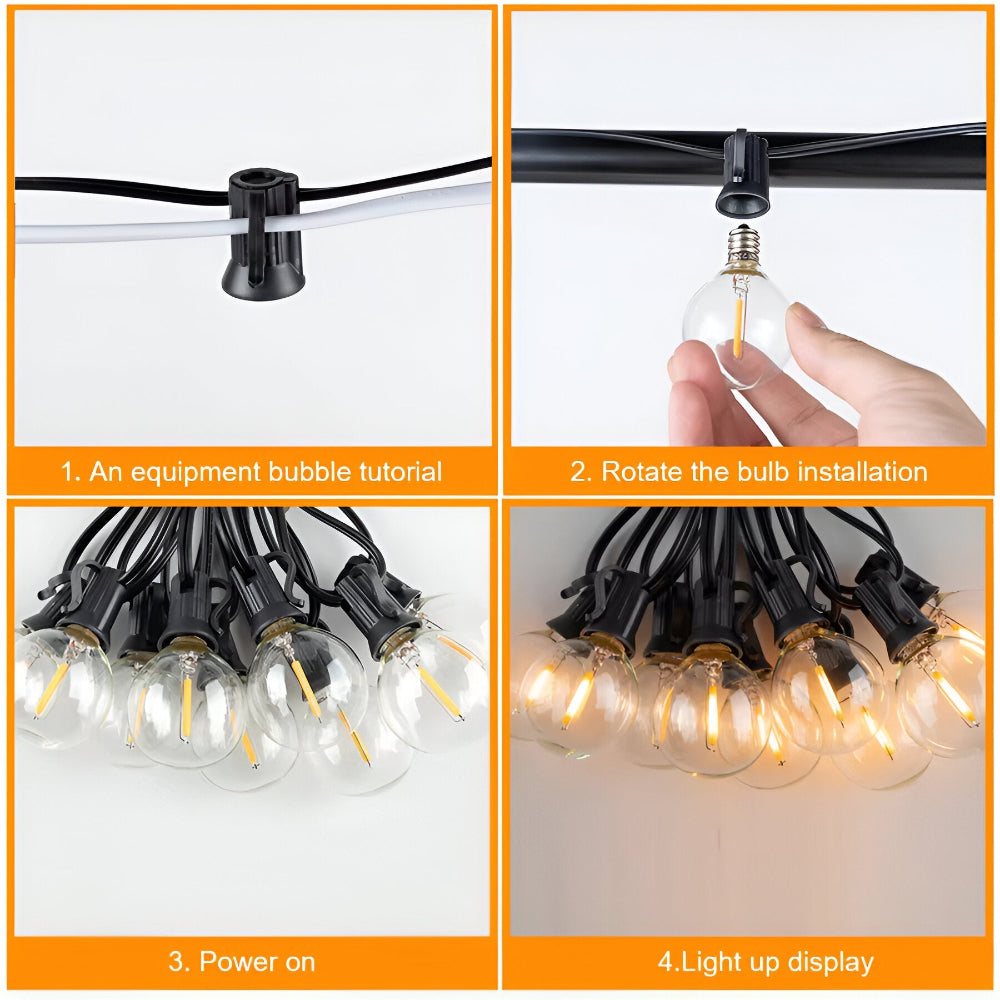 LumiGlow – LED Utomhusslinga i Globe-stil med IP44