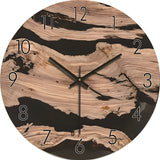SilentWood – Minimalistisk Väggklocka i Trä med Tyst Kvartsur