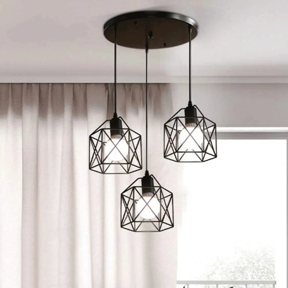 TriForm Taklampa – Modern Industrilampa med 3 lampor