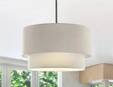 LinenForm Taklampa – Minimalistisk Tygpendel i Modern Design