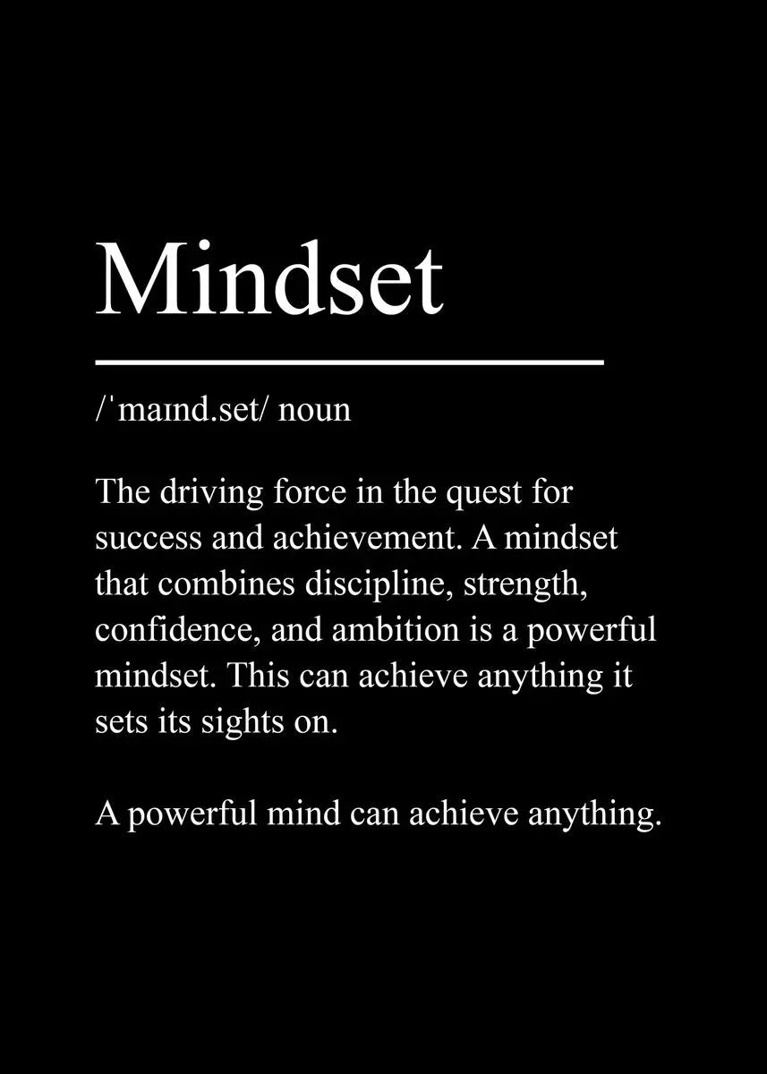 Success & Focus – Minimalistisk Motivationsposter på Canvas
